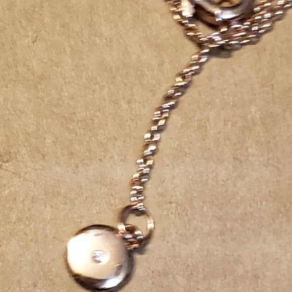 Rose Gold Diamond Chip Bar Necklace Choker Stella & Dot - Picture 3 of 5